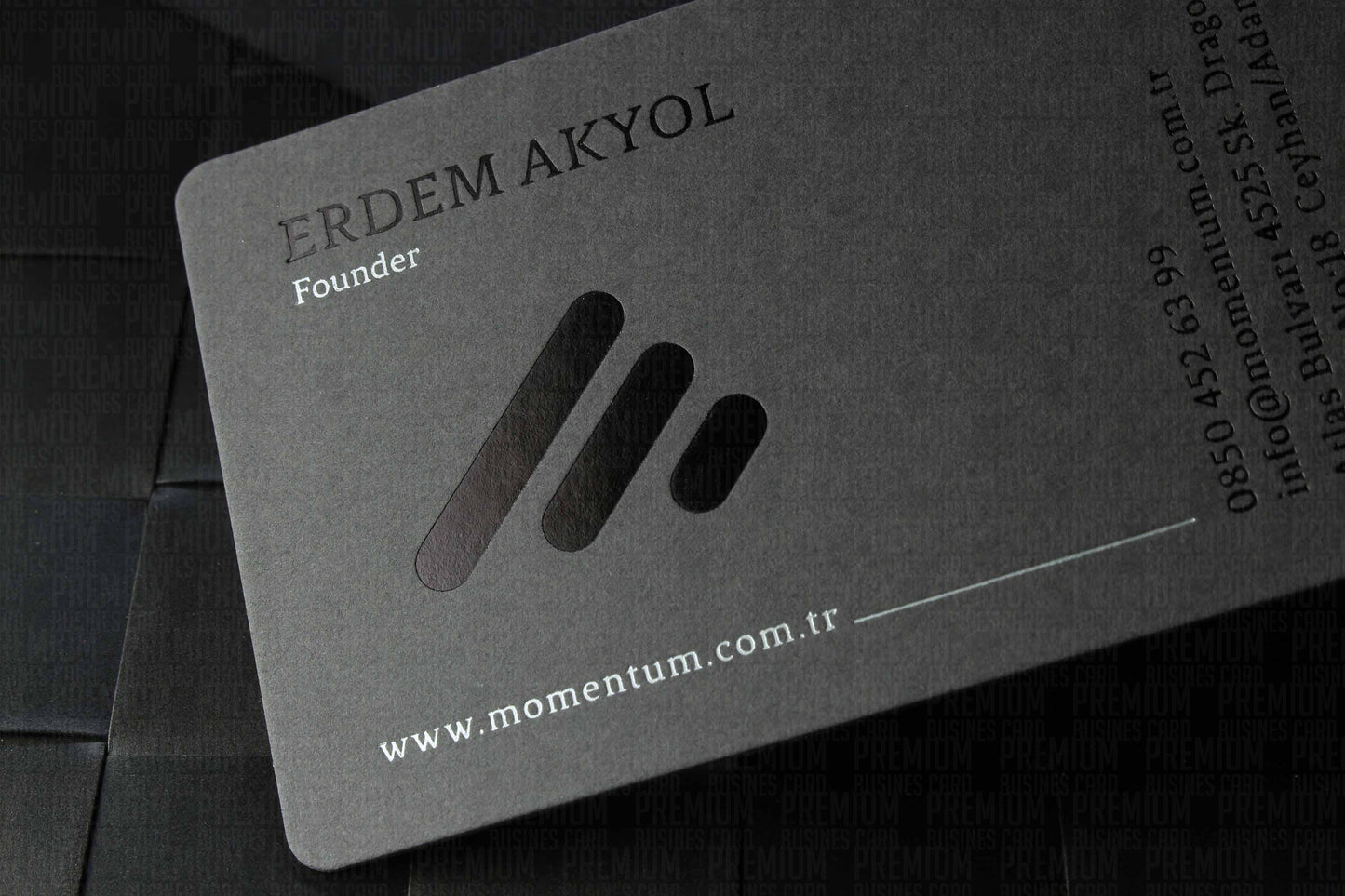 Business Cards, Fantasy Gray Paper, Premium Business Card, Fantasy Paper, Gilding Printing, Duplex Plastering, Custom Design, High Quality