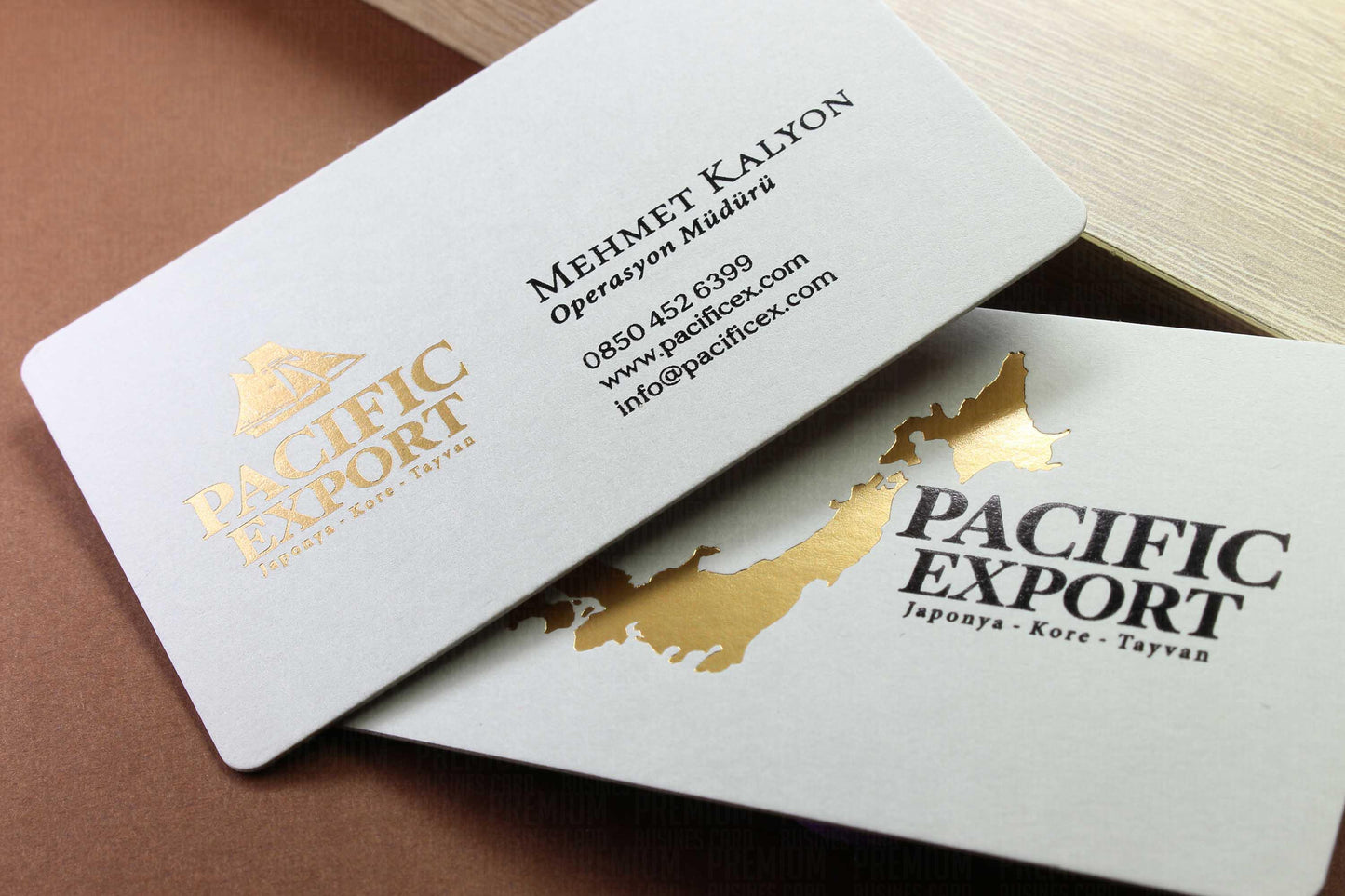 Business Cards, Fantasy Light Grey Paper, Premium Business Card, Fantasy Paper, Gilding Printing, Duplex Plastering, Custom Design