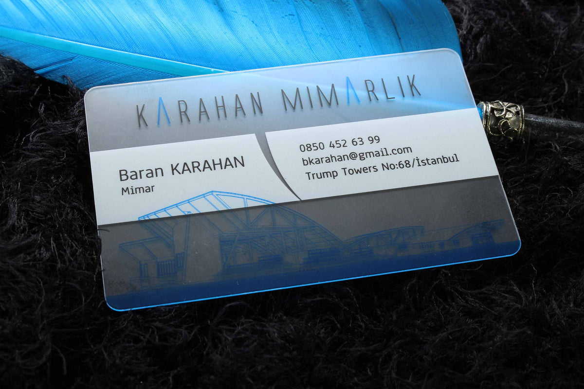 Standard Transparent Cards, Business Cards, Premium Business Card, Custom Design, High Quality