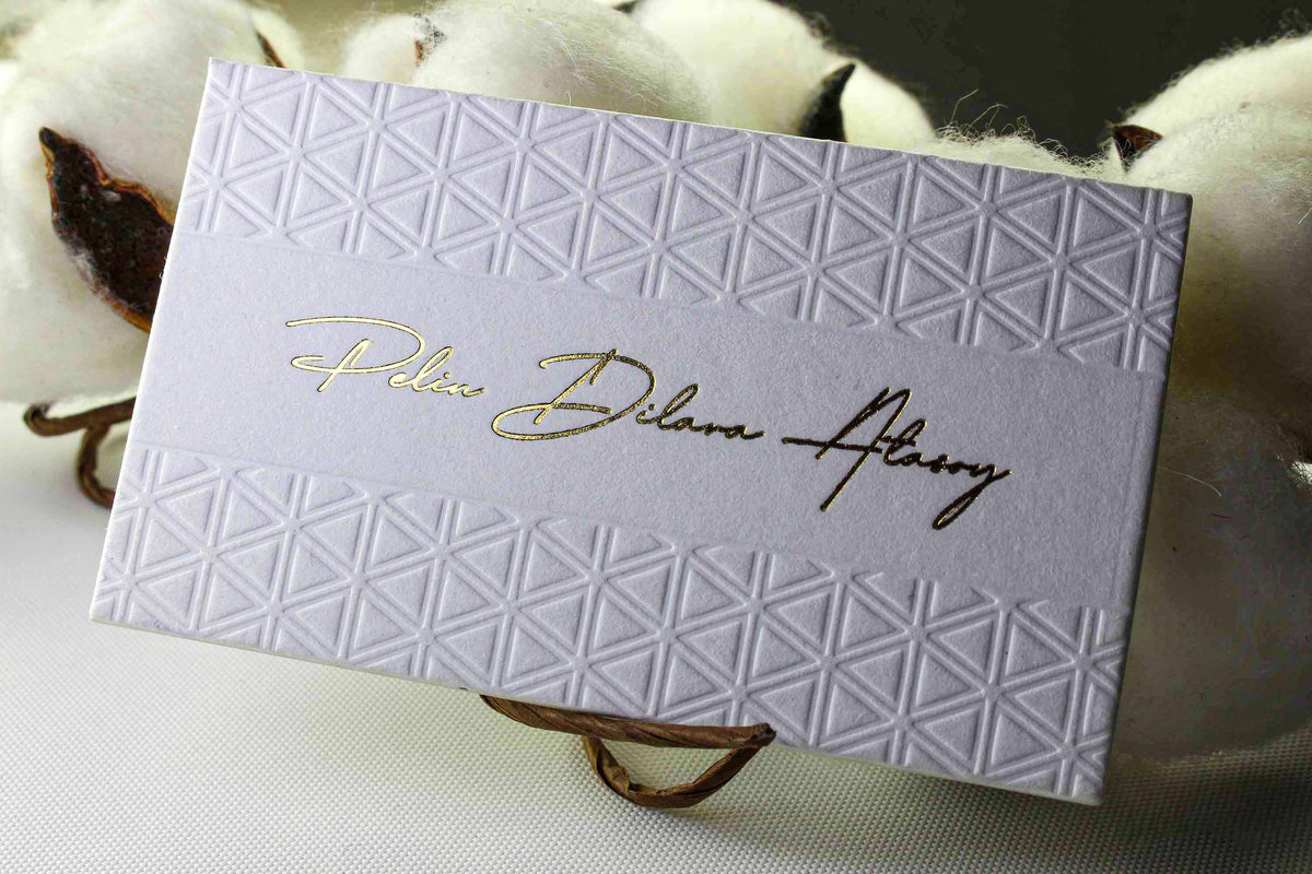 Business Cards, Fantasy White Paper, Premium Business Card, Fantasy Paper, Gilding Printing, Duplex Plastering, Custom Design, High Quality