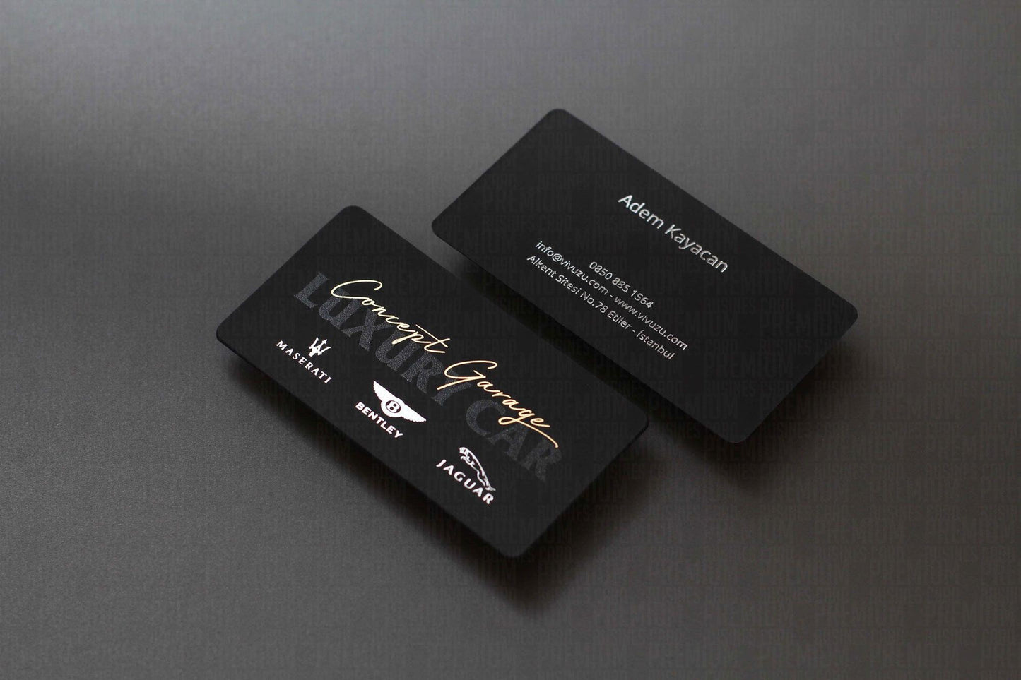 Business Cards, Suede Black Paper, Premium Business Card, Fantasy Black Paper, Gilding Printing, Duplex Plastering, Custom Design