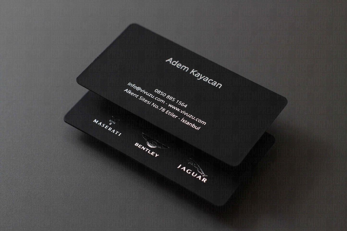 Business Cards, Suede Black Paper, Premium Business Card, Fantasy Black Paper, Gilding Printing, Duplex Plastering, Custom Design