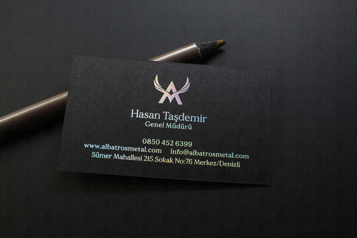 Business Cards, Fantasy Black Paper, Premium Business Card, Holographic Gilding, Gilding Printing, Duplex Plastering, Custom Design,