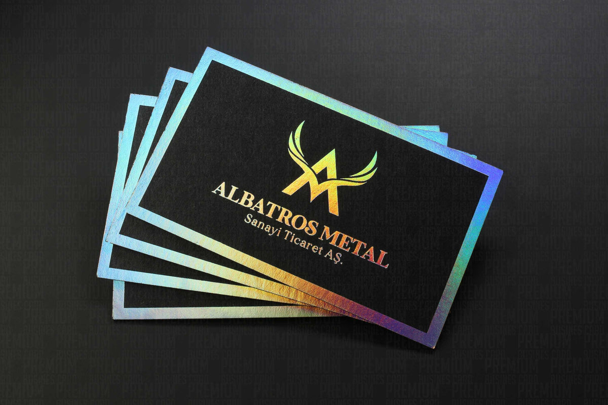 Business Cards, Fantasy Black Paper, Premium Business Card, Holographic Gilding, Gilding Printing, Duplex Plastering, Custom Design,