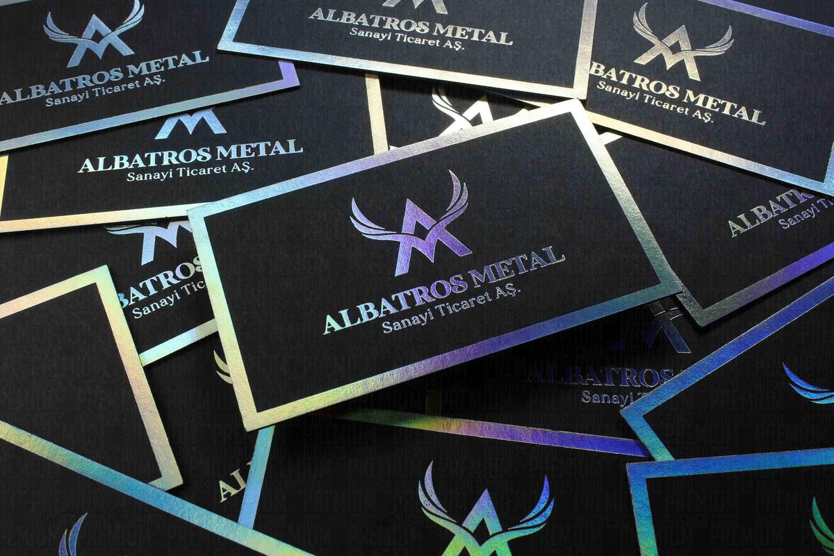 Business Cards, Fantasy Black Paper, Premium Business Card, Holographic Gilding, Gilding Printing, Duplex Plastering, Custom Design,