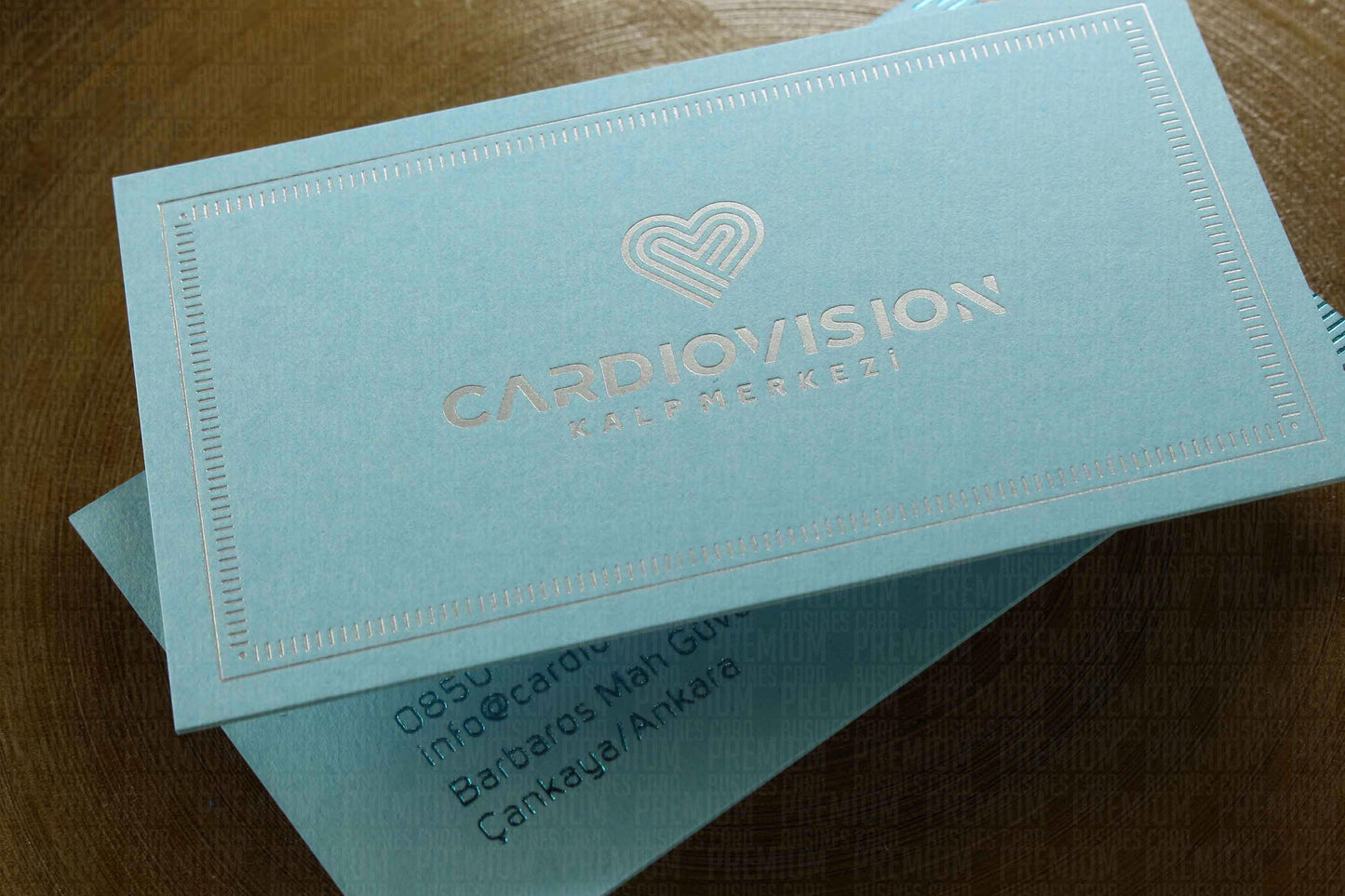 Business Cards, Fantasy Light Blue Paper, Premium Business Card, Fantasy Black Paper, Gilding Printing, Duplex Plastering, Custom Design