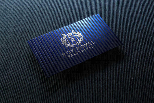 Business Cards, Fantasy Dark Navy Paper, Premium Business Card, Fantasy Black Paper, Gilding Printing, Duplex Plastering, Custom Design
