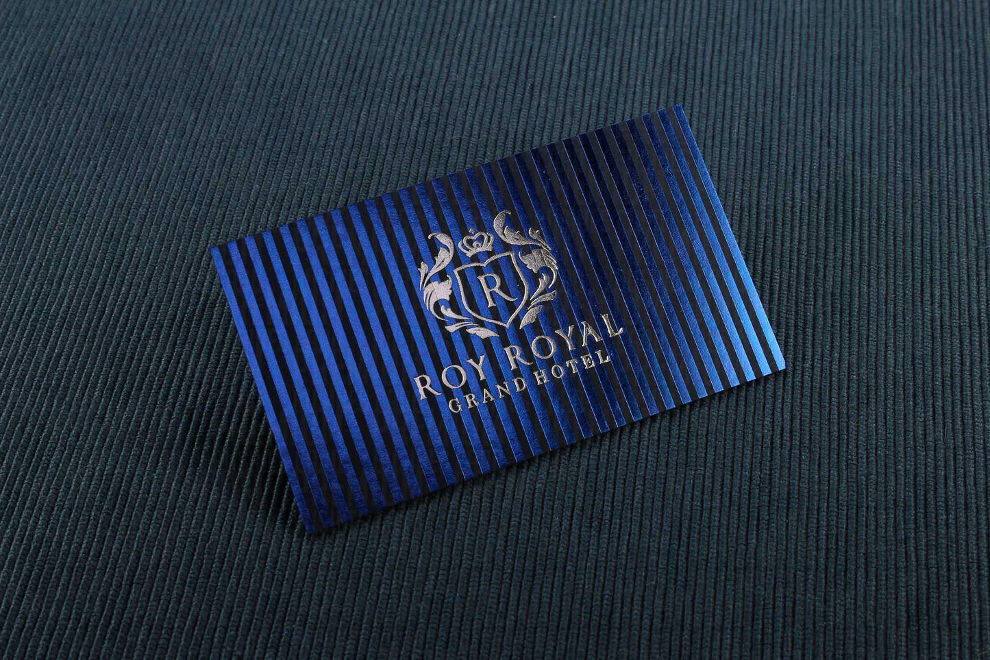Business Cards, Fantasy Dark Navy Paper, Premium Business Card, Fantasy Black Paper, Gilding Printing, Duplex Plastering, Custom Design