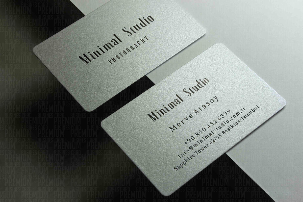 Business Cards, Fantasy Shimmery Silver Paper, Premium Business Card, Fantasy Paper, Gilding Printing, Duplex Plastering, Custom Design,