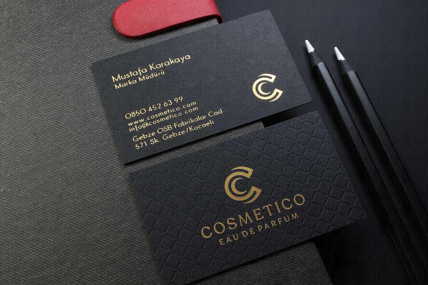 Business Cards, Fantasy Black Paper, Premium Business Card, Gilding Printing, Duplex Plastering, Custom Design,
