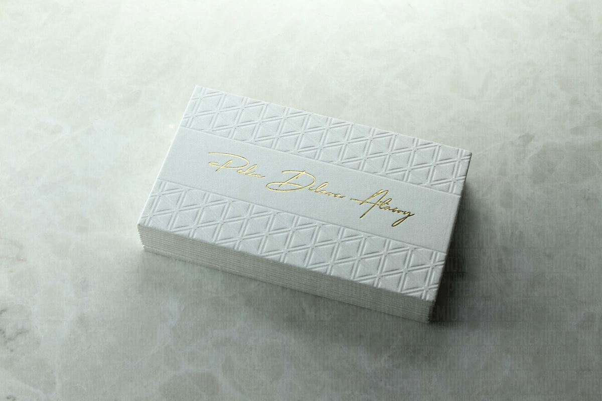 Business Cards, Fantasy White Paper, Premium Business Card, Fantasy Paper, Gilding Printing, Duplex Plastering, Custom Design, High Quality