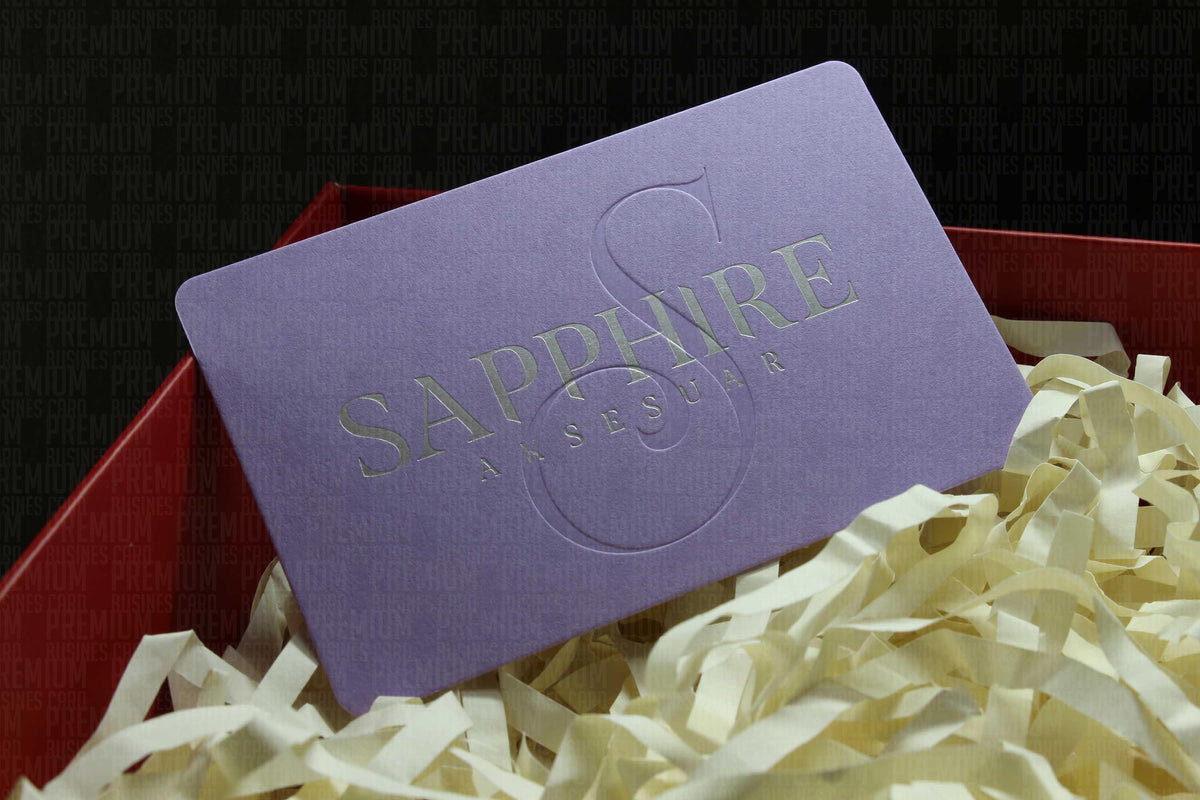 Business Cards, Fantasy Lilac Paper, Premium Business Card, Fantasy Paper, Gilding Printing, Duplex Plastering, Custom Design, High Quality