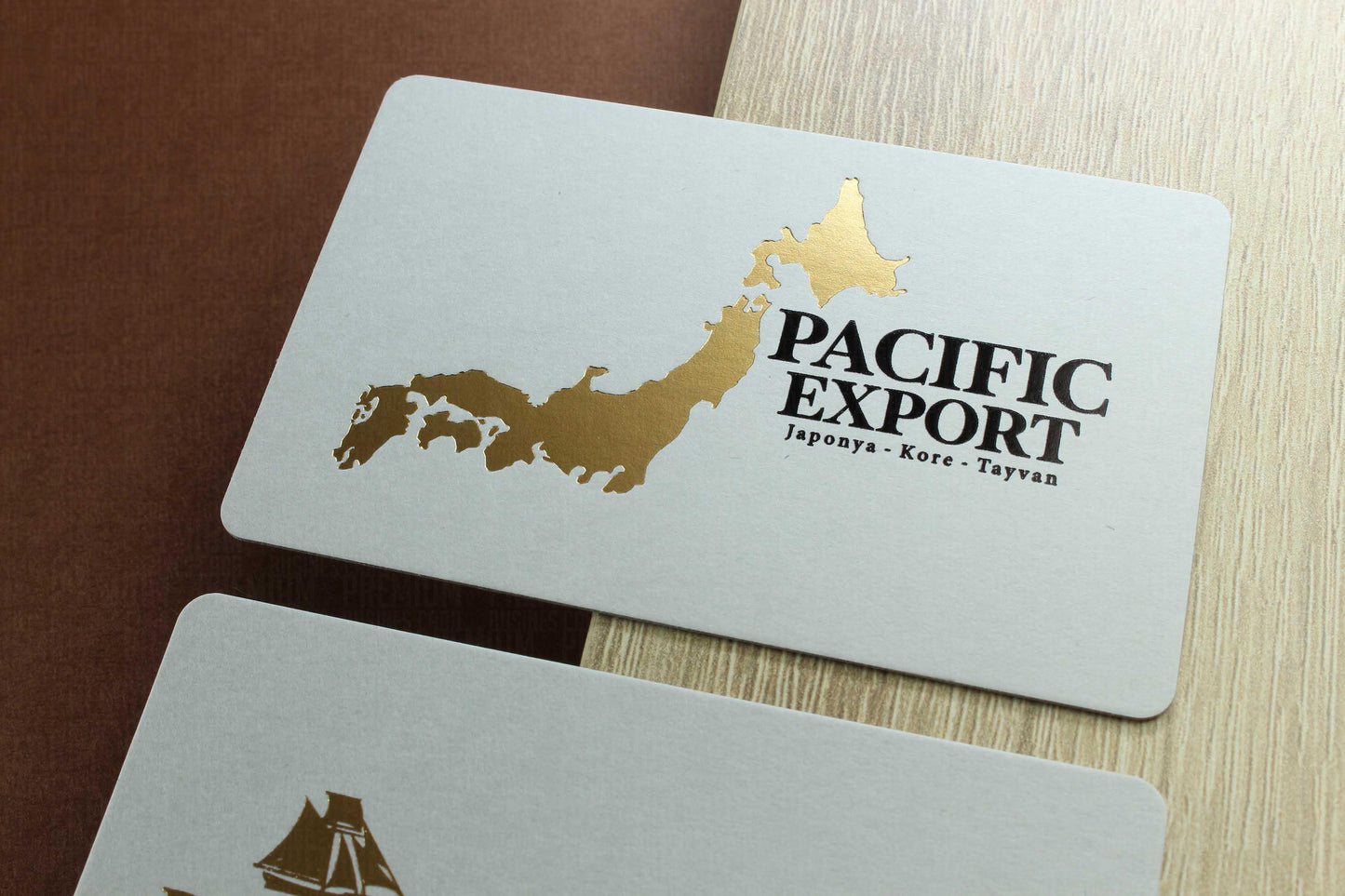 Business Cards, Fantasy Light Grey Paper, Premium Business Card, Fantasy Paper, Gilding Printing, Duplex Plastering, Custom Design