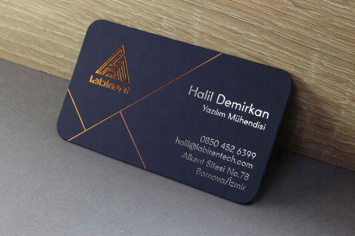 Business Cards, Suede Navy Blue Paper, Premium Business Card, Fantasy Black Paper, Gilding Printing, Duplex Plastering, Custom Design
