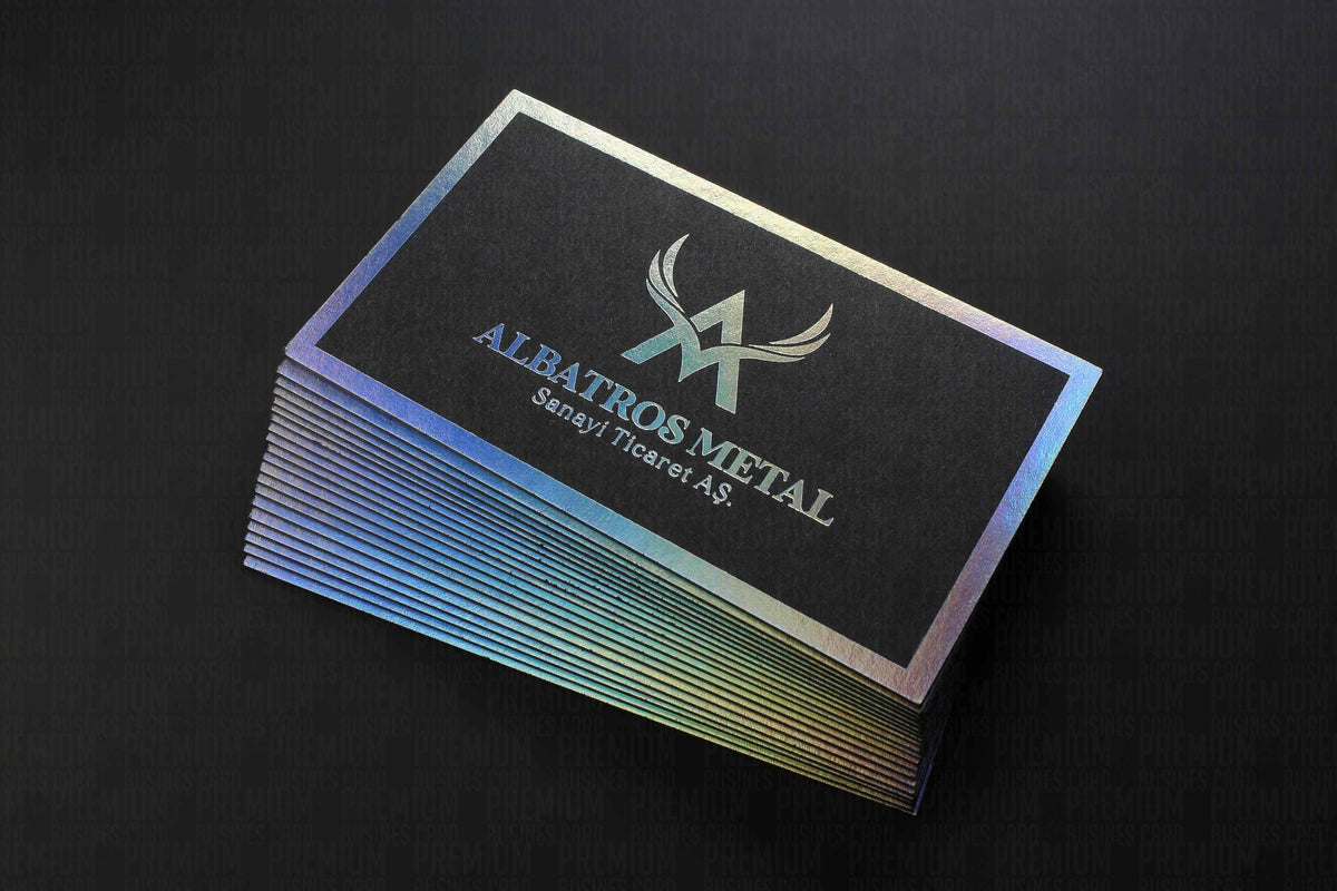 Business Cards, Fantasy Black Paper, Premium Business Card, Holographic Gilding, Gilding Printing, Duplex Plastering, Custom Design,