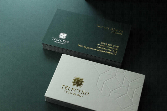 Business Cards, Fantasy Green Paper, Premium Business Card, Fantasy Black Paper, Gilding Printing, Duplex Plastering, Custom Design