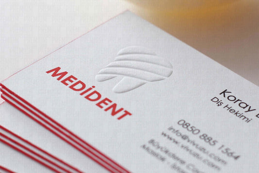 Business Cards, Cotton Paper, Embossing (Relief), Edge Dyeing, Premium Business Card, Gilding Printing, Duplex Plastering, High Quality,